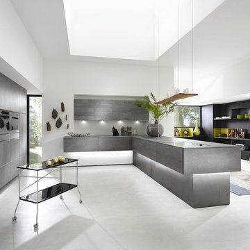 Alno Kitchen in Concretto - Concrete front