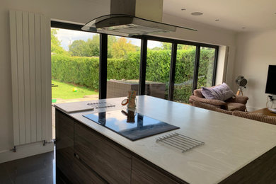 Photo of a modern kitchen in Hampshire.