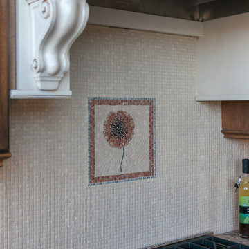 Amazing Custom Mosaic Tile Stove Backsplash - Denver Showroom