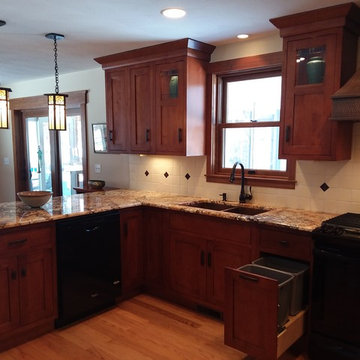 Amherst, Arts and Crafts style kitchen