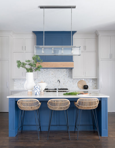 Transitional Kitchen by Traci Connell Interiors