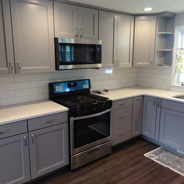 Amherst Gray Shaker Kitchen- Before and After
