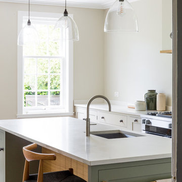 An Edwardian Home | Inframe painted kitchen
