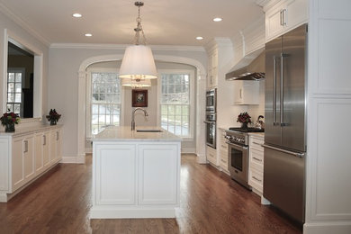 Kitchen - transitional kitchen idea in New York