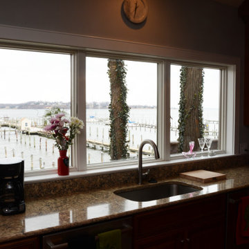 Annapolis, MD Rich Wood Waterfront Kitchen Remodel