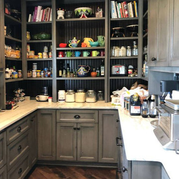 Antique Gray Farm Kitchen