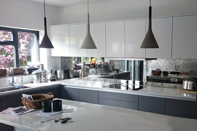 Design ideas for a modern kitchen in West Midlands.