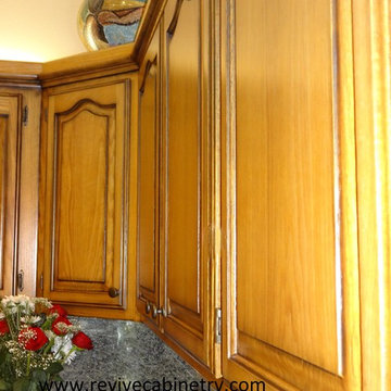Antique oak cabinets
