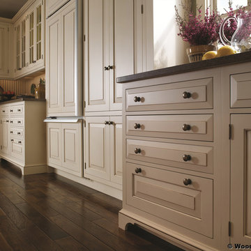 Antique White Kitchen Cabinets from Brookhaven