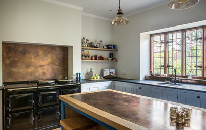 A New English Kitchen Makes Brass the Star