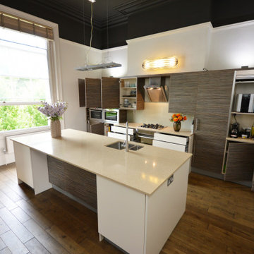 Approved Used Kitchen, Handleless Modern, Hotpoint/Siemens Appliances