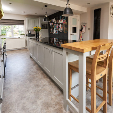 Approved Used Kitchen, Large Painted Shaker, Neptune Stools, Rangemaster Oven