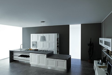 Example of a trendy kitchen design in Los Angeles