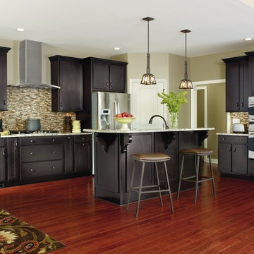 Aristokraft Cabinetry: Dark Grey Kitchen Cabinets