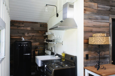 Example of an urban kitchen design in Other
