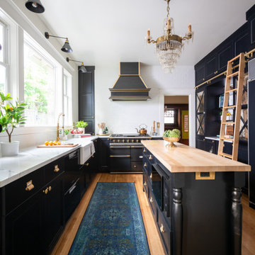 Art Deco Inspired Kitchen & Powder Room