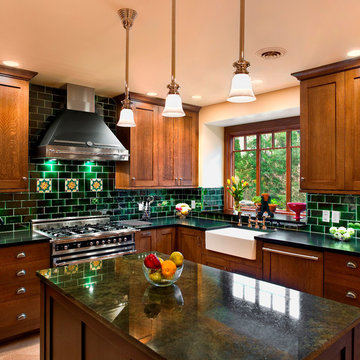 Arts & Crafts kitchen for a retired submarine commander's family