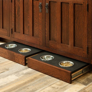 Arts & Crafts Kitchen with Craftsman Door Style