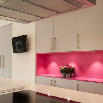 Ashtead, Minimal Pink & Grey Kitchen