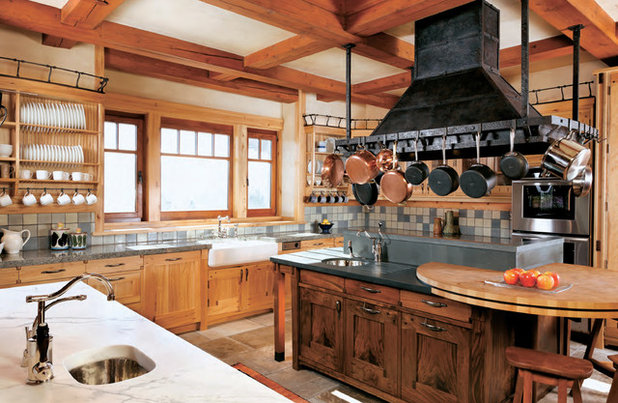 Rustic Kitchen by Staprans Design