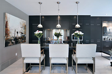 Photo of a contemporary kitchen in Calgary.