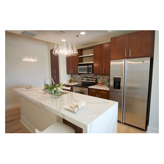 View of Atlanta: Modern High Rise Condo Kitchen - Modern - Kitchen - Atlanta ...