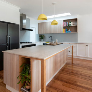 Beach style kitchen in Melbourne.