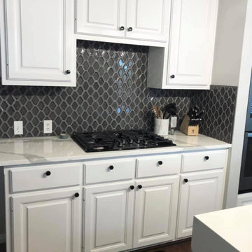 Austin, TX - Forza Vicostone Quartz Counter Tops and Island - Kitchen
