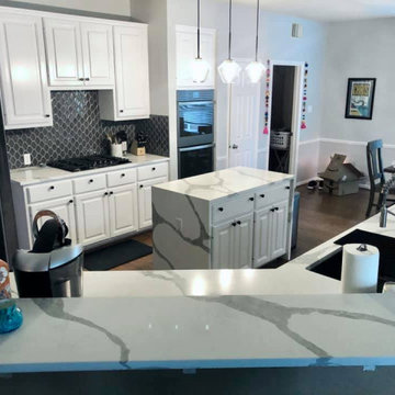 Austin, TX - Forza Vicostone Quartz Counter Tops and Island - Kitchen