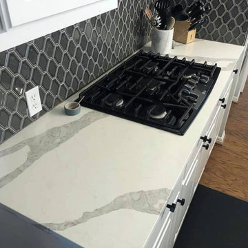 Austin, TX - Forza Vicostone Quartz Counter Tops and Island - Kitchen