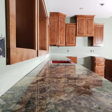 Azul Fantasy Granite Kitchen