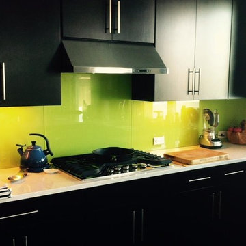 Back painted back splash