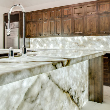 Backlit Miterfolded Quartzite project