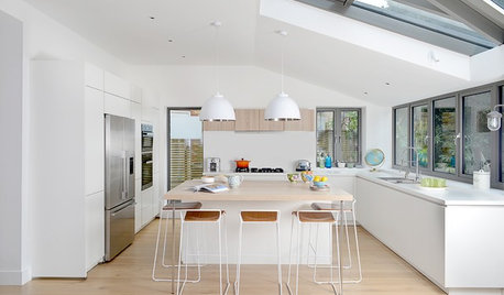 Houzz Tour: A Smart Extension Pours Light Into a Dark, Dated Home
