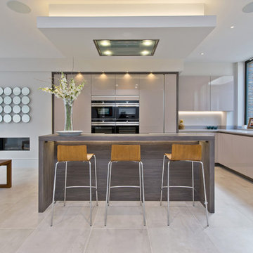 Ballerina GL3491 Gloss Cashmere for Indigo Projects London - Kitchen Full VIew