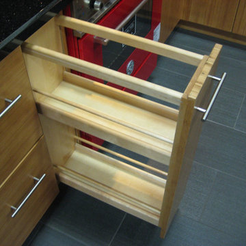 Bamboo Flat Panel Kitchen Cabinets
