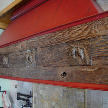 Banner Elk // Red Rustic Range Hood