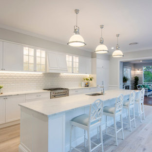 Inspiration for a beach style kitchen in Brisbane.