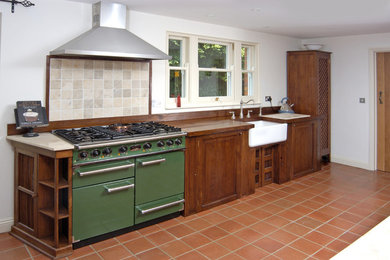 Design ideas for a farmhouse kitchen in Wiltshire.