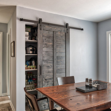 Barn Door - Pantry is hiding in plain view.