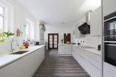 Design ideas for a contemporary kitchen in London.