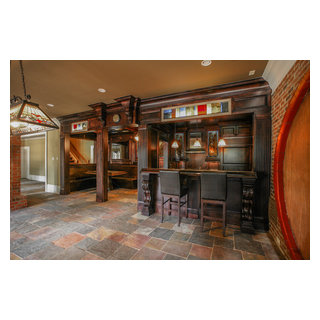 Basement bar Queens Gate - Traditional - Kitchen - Atlanta - by ...
