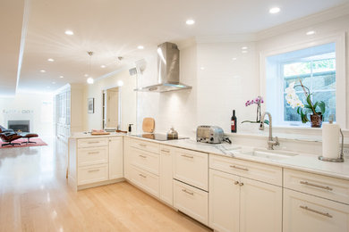 This is an example of a kitchen in Boston.