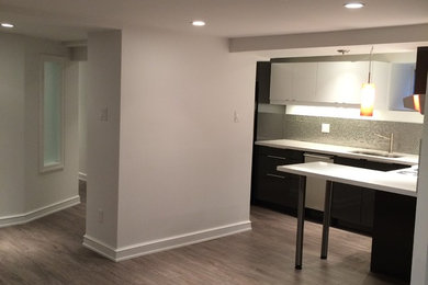 This is an example of a medium sized contemporary kitchen in Toronto.