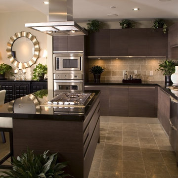 Bathrooms and kitchen