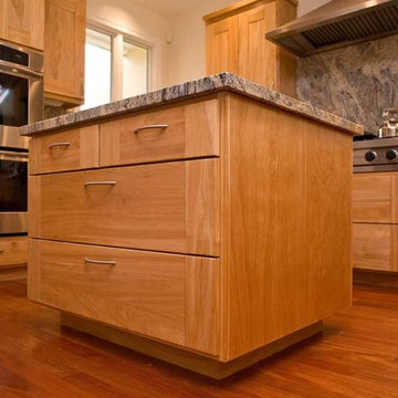 Bay Area kitchen design, custom cabinet island