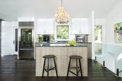Example of a trendy kitchen design in Grand Rapids