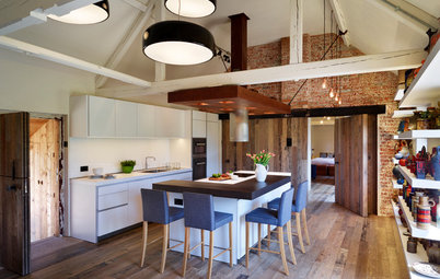 Kitchen of the Week: A Crisp, White Kitchen in a Rustic Barn Conversion