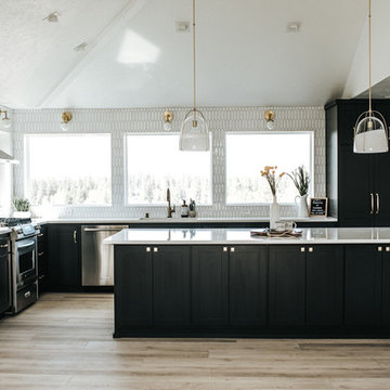 Beautiful Black and White Kitchen