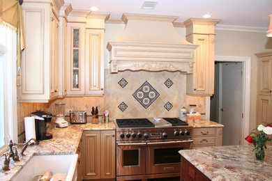 This is an example of a victorian kitchen in Orange County.